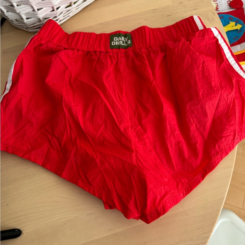 Daily Drills Vibrant Red Athletic Shorts